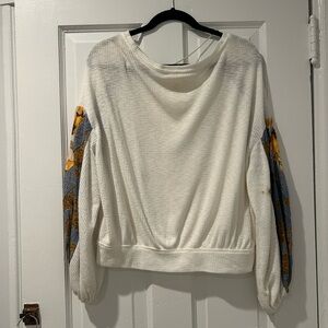 Free people pattern sleeve top